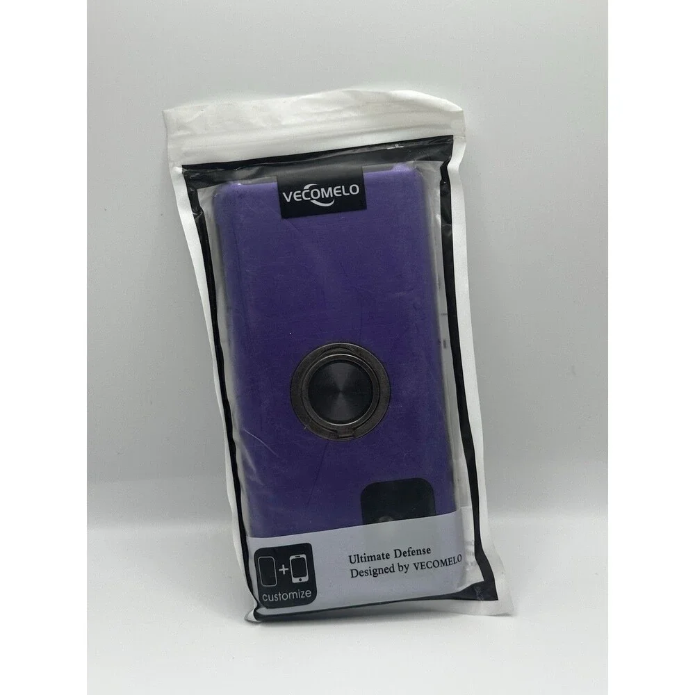 Samsung Galaxy A42 5G Case Purple Shockproof Ring Holder Slim Cover